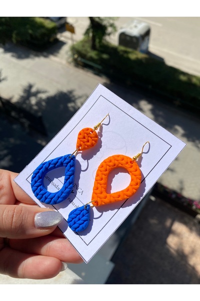 VIVINCA Handmade Polymer Clay Colorful Vivid Lightweight Earrings - Vivinca O...