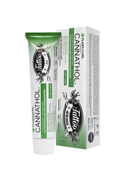PLANT OF LIFE Cannathol Tattoo Care Cream CBD 3% and CBG 0.5% triple function, ultra-moisturizing, repairing 40ml