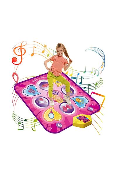 LUDIRO Electronic Musical Carpet, 5 Music Modes, 3 Difficulty Levels, LED Lights, 90x93x3 cm