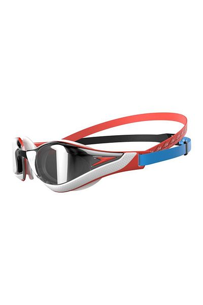 SPEEDO Fastskin Pure Focus Mirrored Racing Goggles (Red-Black)