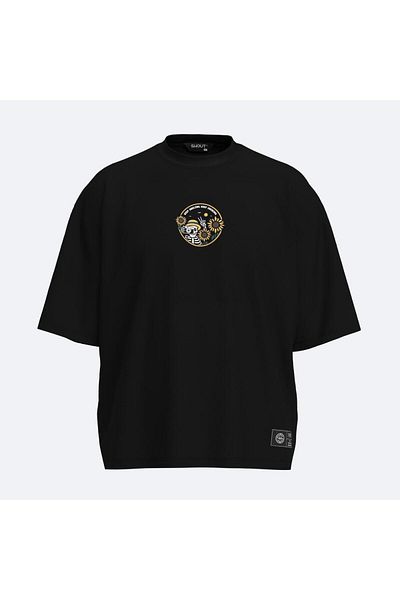 Shout Oversize Skeleton Smile Unisex Boxy Fit T-Shirt