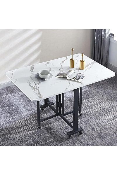 Generic Folding Dining Table, Butterfly Dining Set, Space Saving Dining Table, for 4-8 People, Dining Table