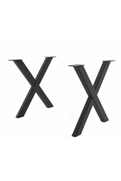 RafBurada 1 Takım X Masa Ayağı - 60x70 Cm 30x50x1,50mm