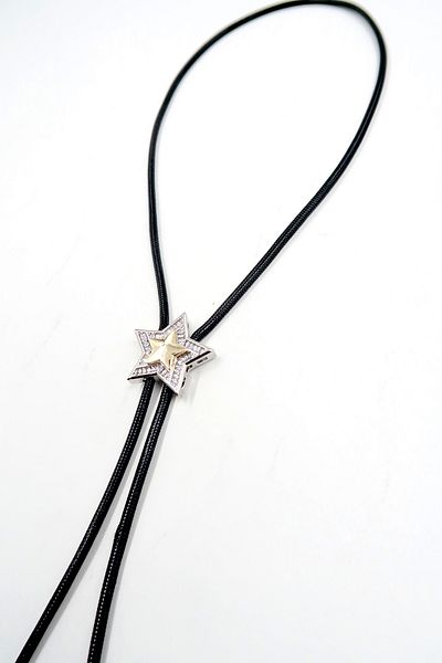 VAGGON Women's Gold Zircon Stone Gold Star Cord Adjustable Necklace Prmx13835