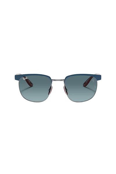 Ray-Ban Ray‑Ban RB3698M F0723M – Scuderia Ferrari, Blue on Gunmetal, Blue Gradient Gray Lenses, Size 53