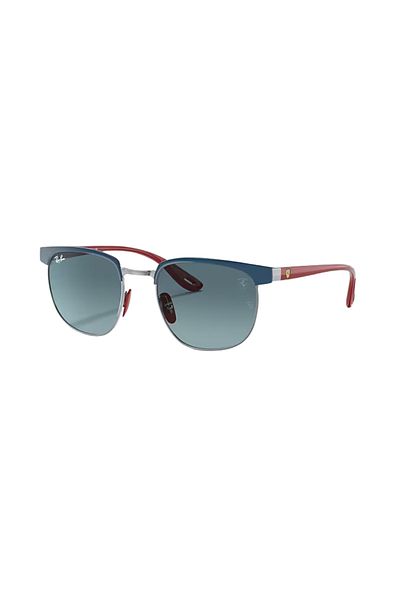 Ray-Ban Ray‑Ban RB3698M F0723M – Scuderia Ferrari, Blue on Gunmetal, Blue Gradient Gray Lenses, Size 53