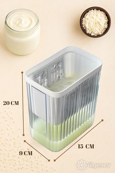 Ülgenev 2 Pieces Whey Separator Home Strained Yogurt Making Container & Filter with Steel Strainer