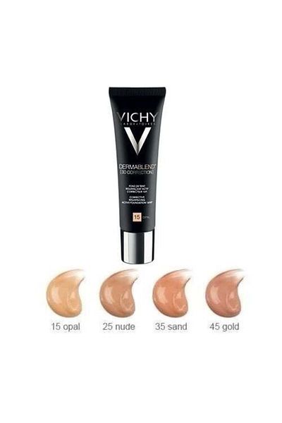 Vichy Dermablend 3D Correction Foundation – Shade 30, SPF25, 16H Smoothing Coverage, 30ml