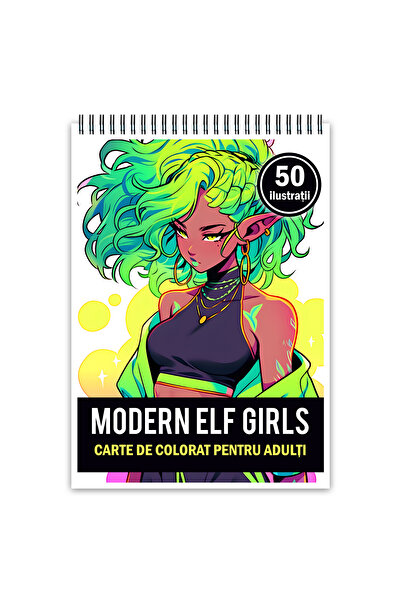 Legendary Gifts Carte de colorat pentru adulti, 50 de ilustratii Anime Modern...