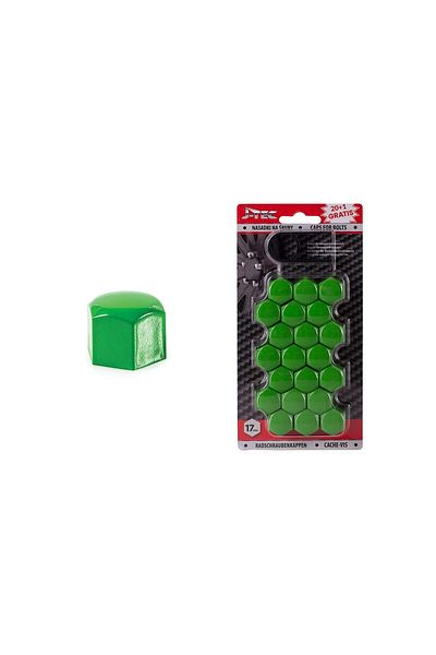 JollyMag Set capace prezoane 17 mm, culoare Verde