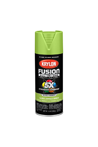 Krylon طلاء بخاخ فيوجن متعدد الاستخدامات مقاوم للصدأ بلون أخضر غابي لامع 12 أونصة
