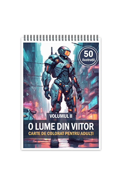 Legendary Gifts Carte de colorat cu 50 de ilustratii, O lume din viitor - Vol...