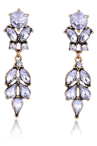 Waves And Pebbles Milky White Earrings