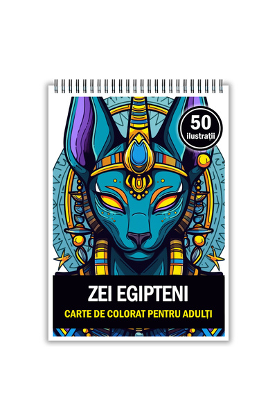 Legendary Gifts Carte de colorat, 50 de ilustratii, Egyptian Gods