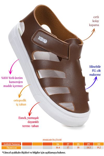 Kiko Kids Limba Velcro Boys Sandals