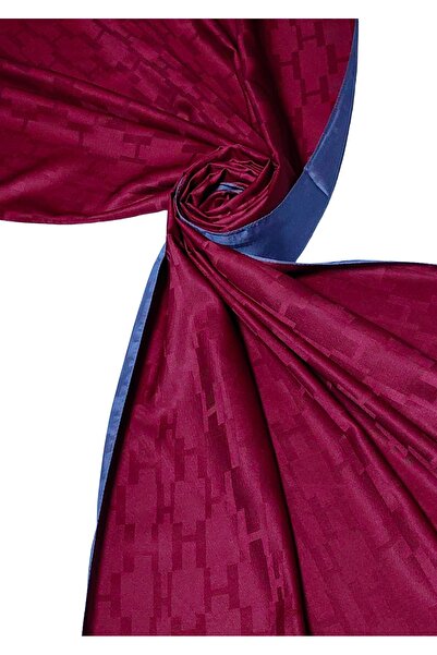 mim eşarp Leila Double Sided Jacquard Patterned Silky H Pattern Shawl – 75X190 cm