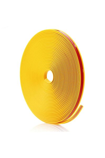JollyMag Inele de protectie si decor jante, adezive, din plastic flexibil - GALBEN