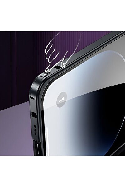 Apple MagSafe Protective Case for iPhone 15 Pro, Flippy, Metal, Wireless Charging, Black Metallic