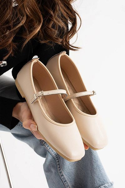 Tetaf Women's Ballerina Ballerina Strap Sequined Stone Belted Lightweight Comfortable Stylish Daily Ballerina Shoes