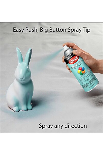 Krylon طلاء بخاخ وطبقة أساس داخلية وخارجية من Colormaxx بلون أزرق Ocean Breeze
