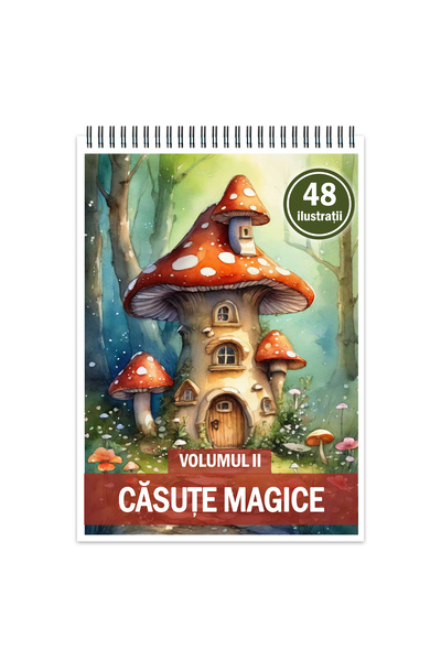 Legendary Gifts Carte de colorat cu 48 de ilustratii, Casute Magice - Volumul...