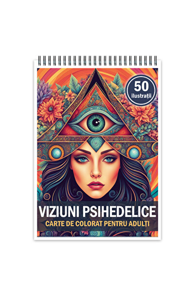 Legendary Gifts Βιβλίο ζωγραφικής με 50 εικόνες, Ψυχεδελικά Όραματα