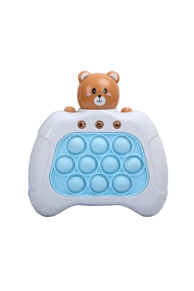 OEM Joc interactiv Pop-It Consola, antistres, cu sunete si lumini, ZUBI, ALB-...