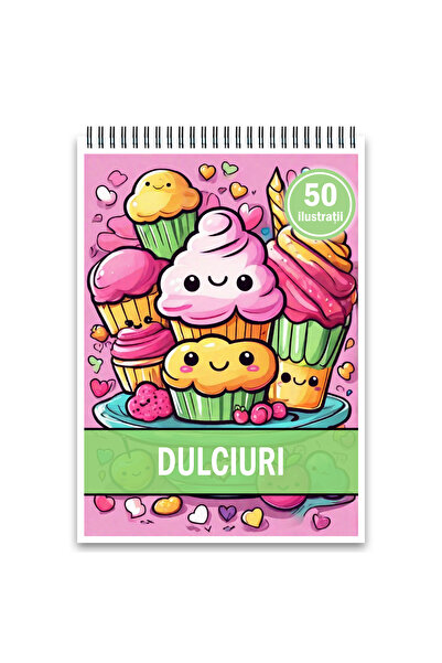 Legendary Gifts Carte de colorat, 50 de ilustratii, Dulciuri