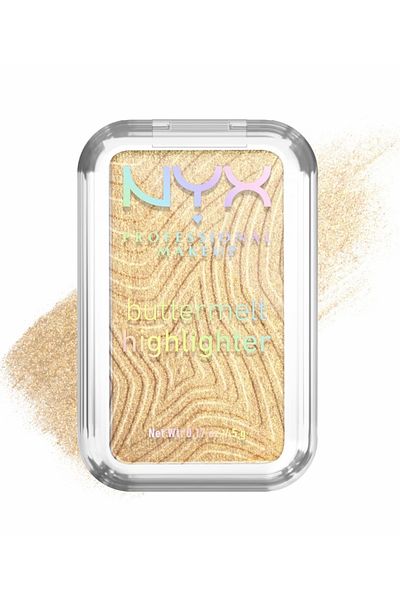 NYX Professi̇onal Makeup Buttermelt Highlighter Creamy Powder Illuminator - 25 Butta Than Gold Blush