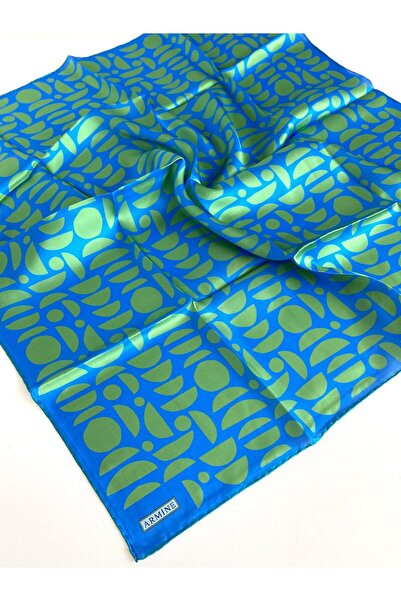 Armine Eșarfă de mătase Sura 9174 - 56 Model mixt albastru