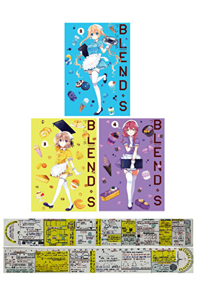 Kayıp Kıta Yayınları Blend S 2-3-4. Ciltler Manga Seti + Mat. Öğreten Cetvel