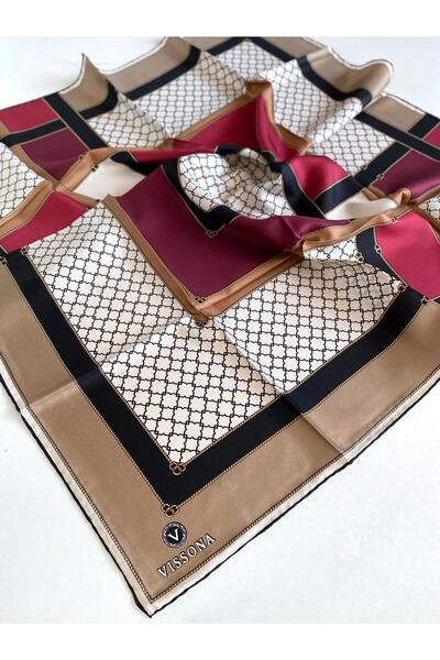 Vissona Μεταξωτό μαντήλι Tivil 10663 - 3 - 0004 - 0018 Μικτό σχέδιο βιζόν