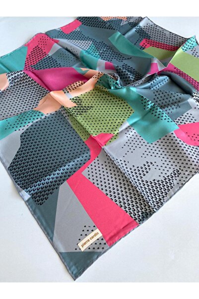 Pierre Cardin Eșarfă de mătase Tivil 8331438-972-48486 Gri cu model mixt