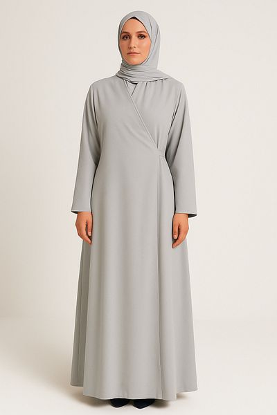 Misue Handmade Medina Silk Double Breasted Prayer Dress + Shawl, Silk Dressing Gown, Dowry Prayer Dress, Mevlüt Dress