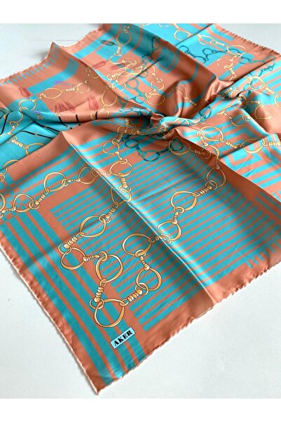 Aker Шал от коприна Sura 8992701-361-48059 Сьомга Смесен мотив