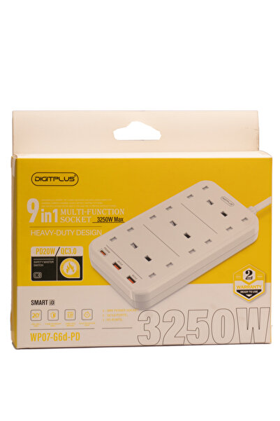 digital çarşı مقبس ديجيت بلس متعددة الوظائف بقدرة 3500 واط 9 في1