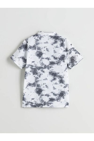 LC Waikiki Cămașă pentru băiat cu model alb Tie Dye LCW Kids