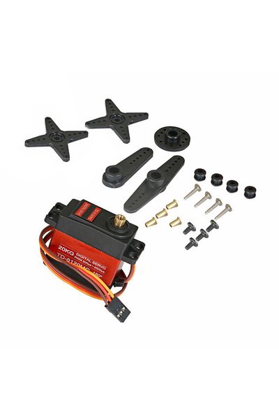 zeevos TD-8125MG digital rc servo motor, 25kg power, metal gear, stainless steel bearings, angle 90-180”,