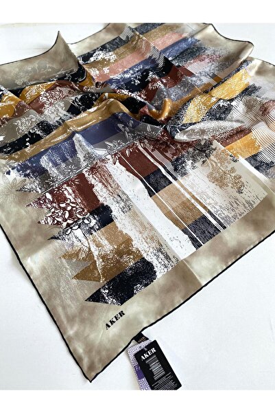 Aker Шал от коприна Tivil 8582713-912-48068 Минк Смесен модел