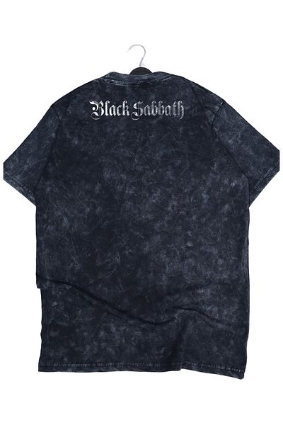Fuddy Moda Υπερμεγέθη μπλουζάκι Black Sabbath με στάμπα που πλένεται, ρετρό μπλουζάκι με θέμα Unisex Rock Band