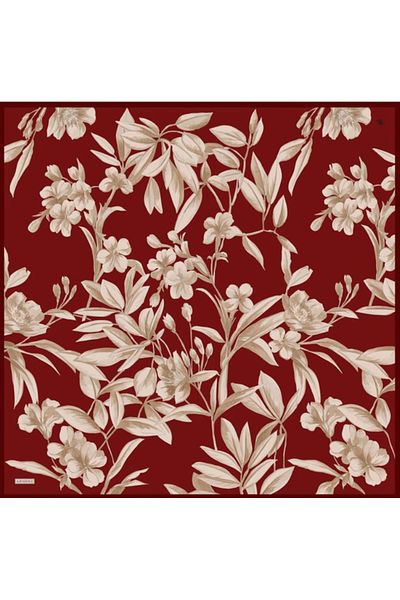 Armine Eșarfă de mătase Tivil 9324-57 Burgundy Model Mixt