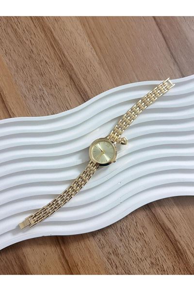 LOOQ Retro Cord Women's Watch with Heart Figure and Roman Numeral Detail