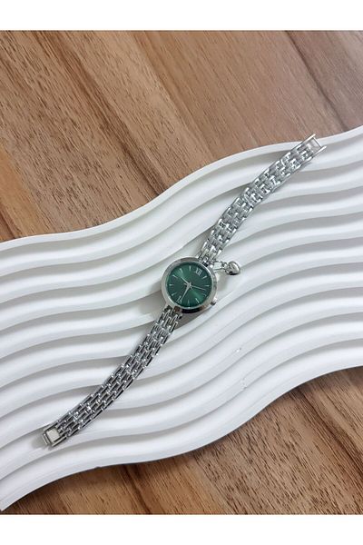 LOOQ Retro Cord Women's Watch with Heart Figure and Roman Numeral Detail