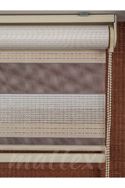 MATTEXT MEKANİK PERDE SİSTEMLERİ Cream Modern Zebra Curtain Byz3020