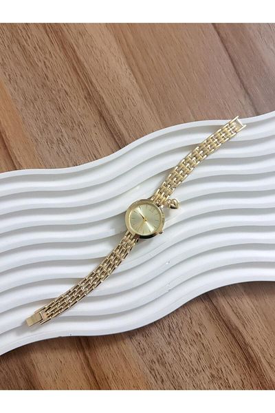 LOOQ Retro Cord Women's Watch with Heart Figure and Roman Numeral Detail