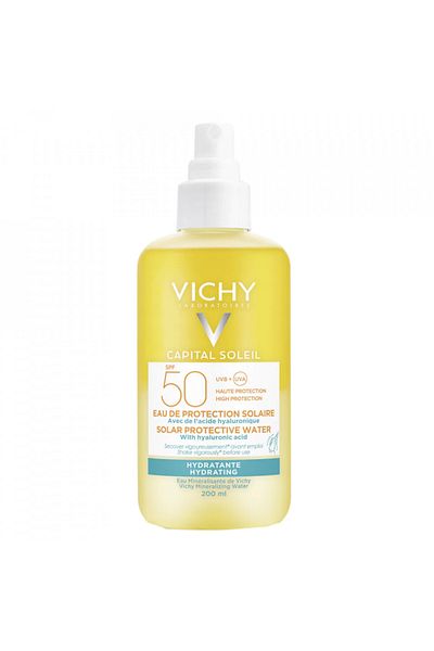 Vichy Apă de protecție solară Hydra Sunscreen cu SPF 50+ Capital Soleil, 200 ml