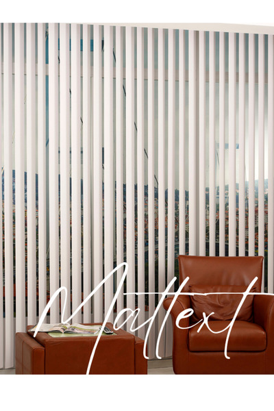 MATTEXT MEKANİK PERDE SİSTEMLERİ Beyaz Pvc Dikey Perde Döndürülebilen Tam Açık Ya Da Tam Kapalı Pvc Dikey 703