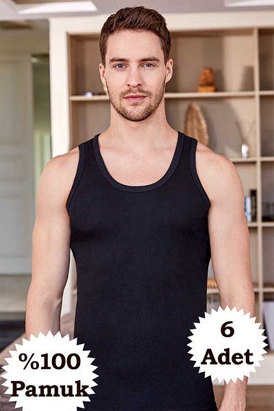 Berrak Men's Ribana T-Shirt 6 Pack