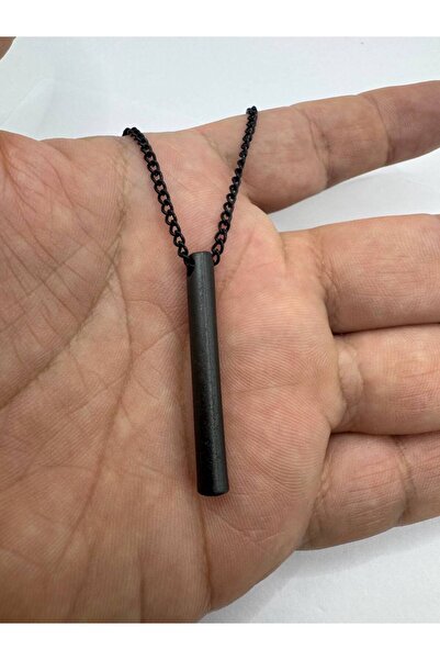 Yuchicly قلادة دارك كور – ذات اللون الدخاني على شكل أسطوانة للنساء والرجال (ي...