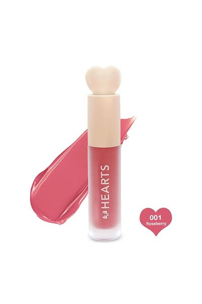 Hearts Hearts Liquid Matte Lipstick - 001 Rose Berry